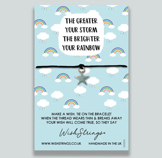 The greater your storm-WishStrings Wish Bracelet