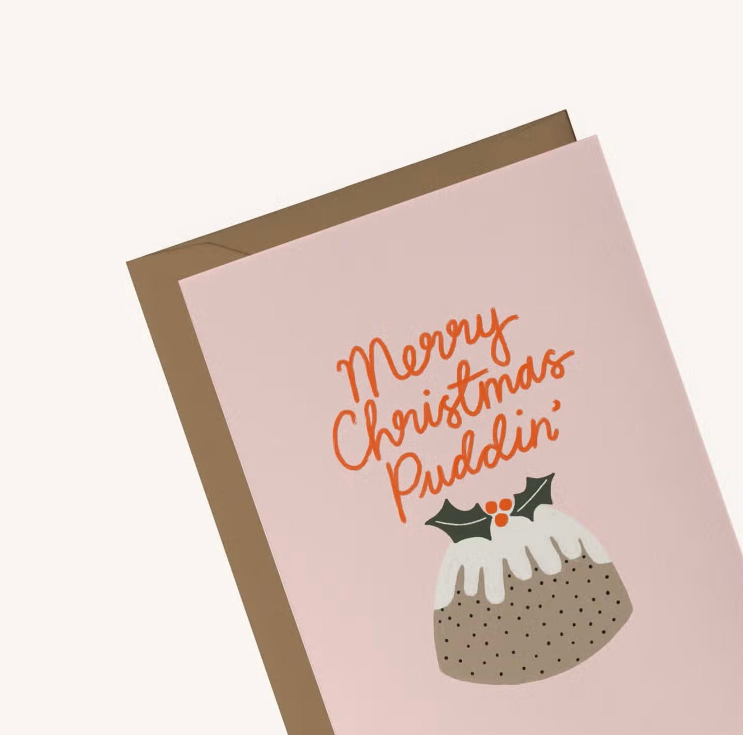 "Merry Christmas Puddin" Christmas Card