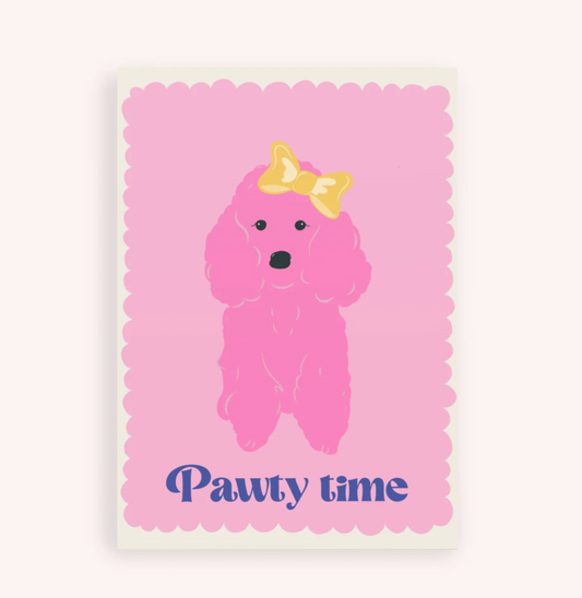 Pawty Time Greetings Card