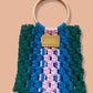 The ELIZABETH Bag Blue, Green & Pink