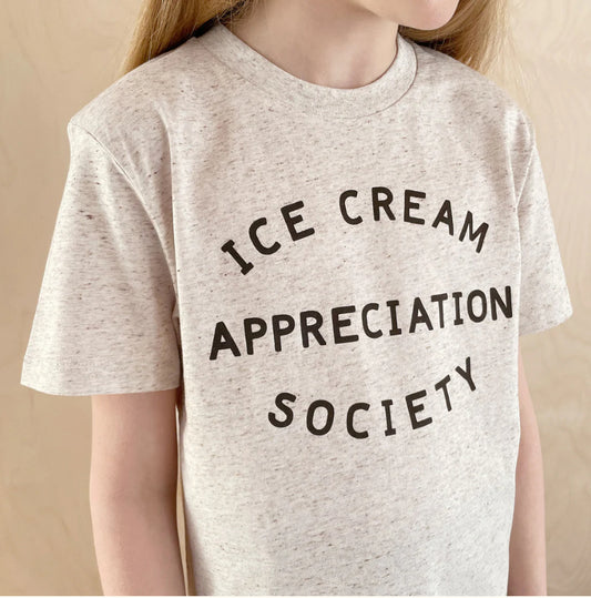 Ice Cream Appreciation Society Kids T-Shirt, Cookies and Cream Colourway