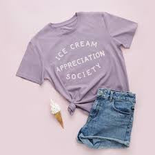 Ice Cream Appreciation Society Kids T-Shirt, Lavender Colourway