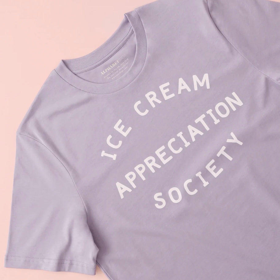 Ice Cream Appreciation Society Unisex T-Shirt, Lavender