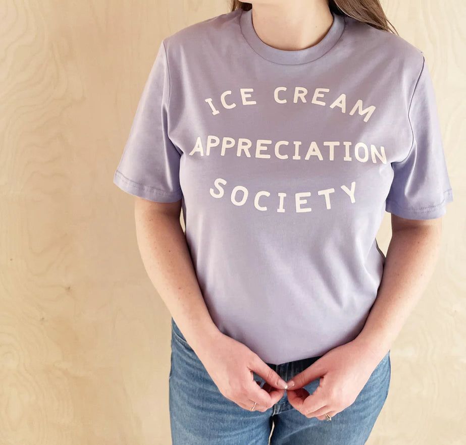 Ice Cream Appreciation Society Unisex T-Shirt, Lavender