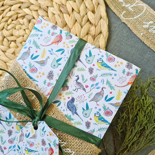 Wild birds wrapping paper