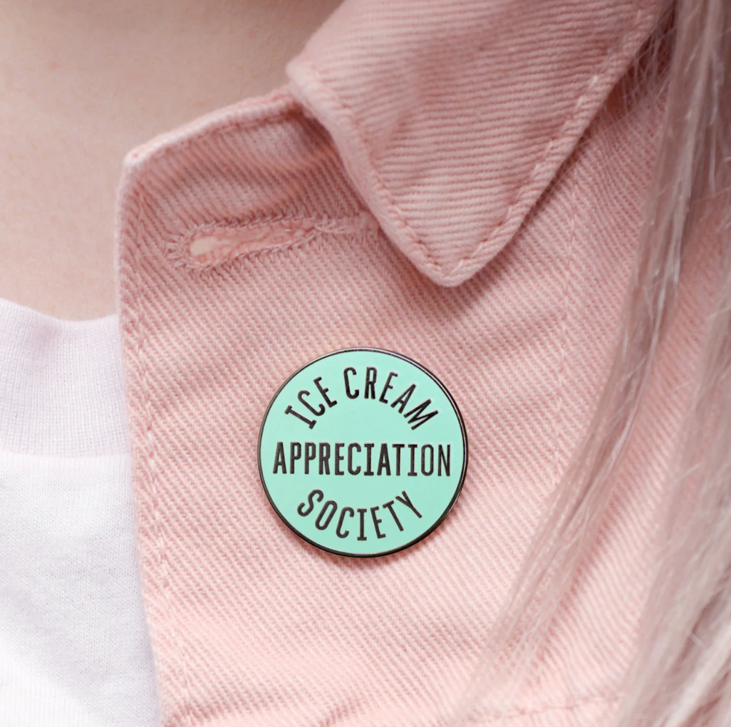 Ice Cream Appreciation Society Pin Badge