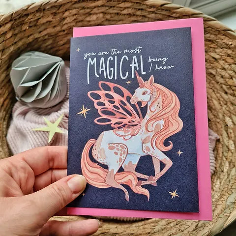 Fairy Unicorn greeting card