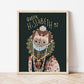 Iconic Cats - Queen Elizabeth the First cat print A4
