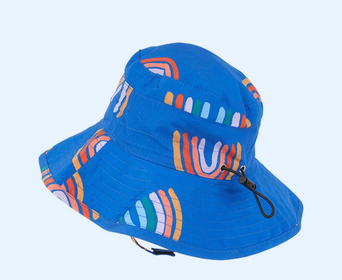 UV protective recycled Sun Hat Blue