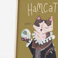 Iconic Cats - Hamlet cat print A4