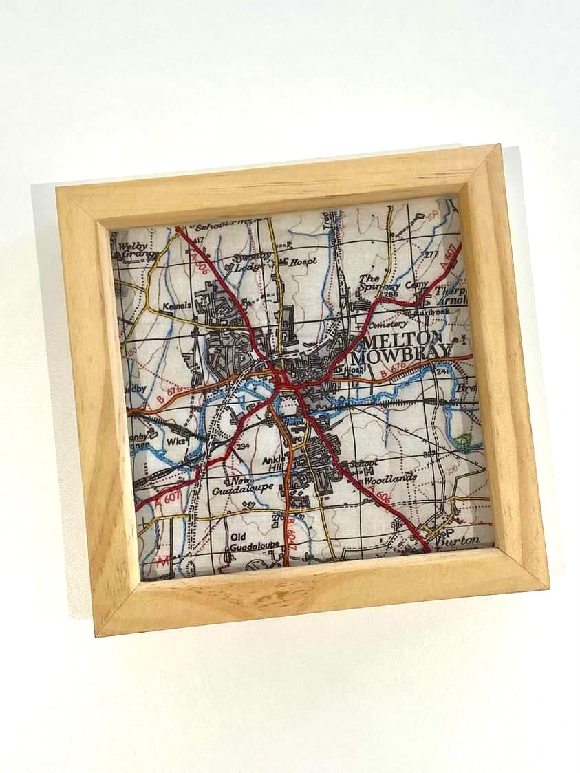 Alex Vincent Textiles Embroidered Map
