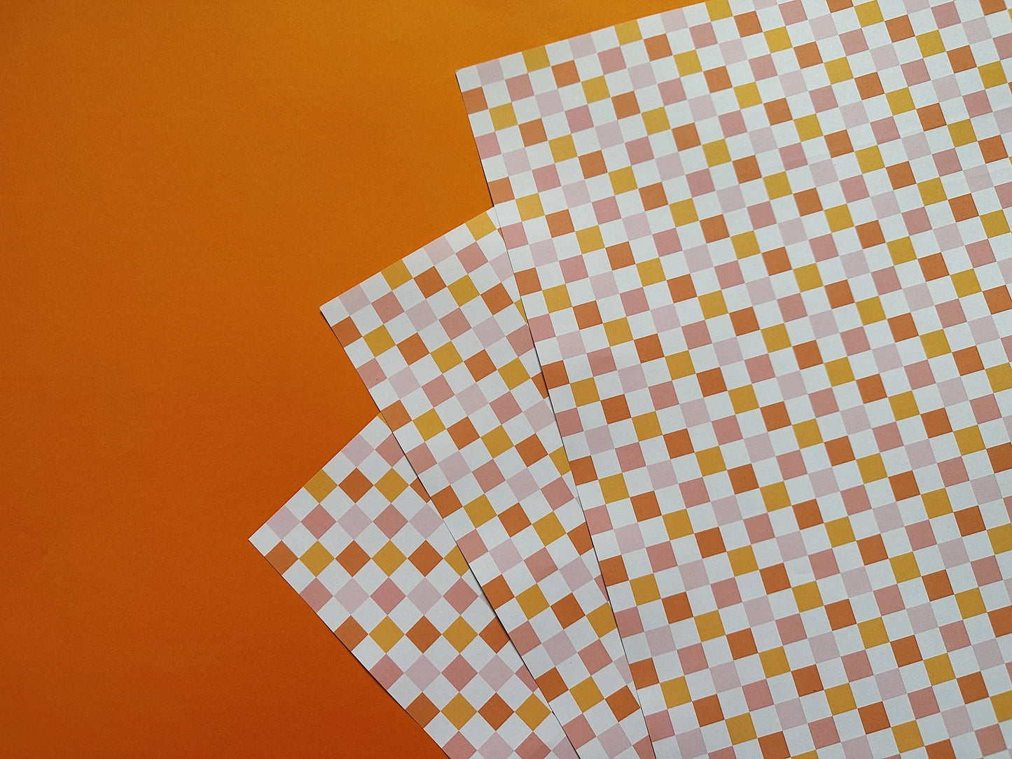 Sunset Checkerboard Gift Wrap