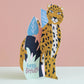 ‘Happy Birthday’ leopard 3D fold out card | Birthday Card