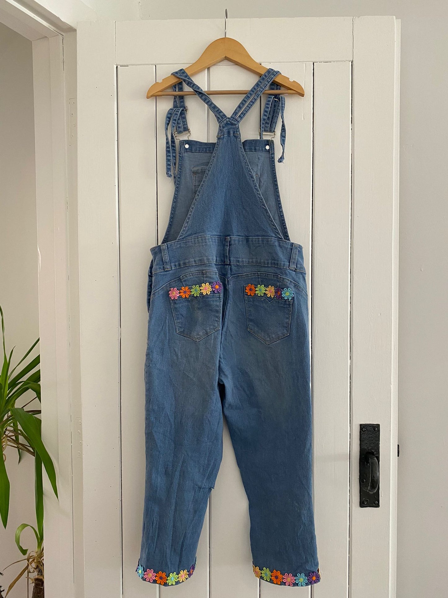 Upcycled Light Wash Dungarees