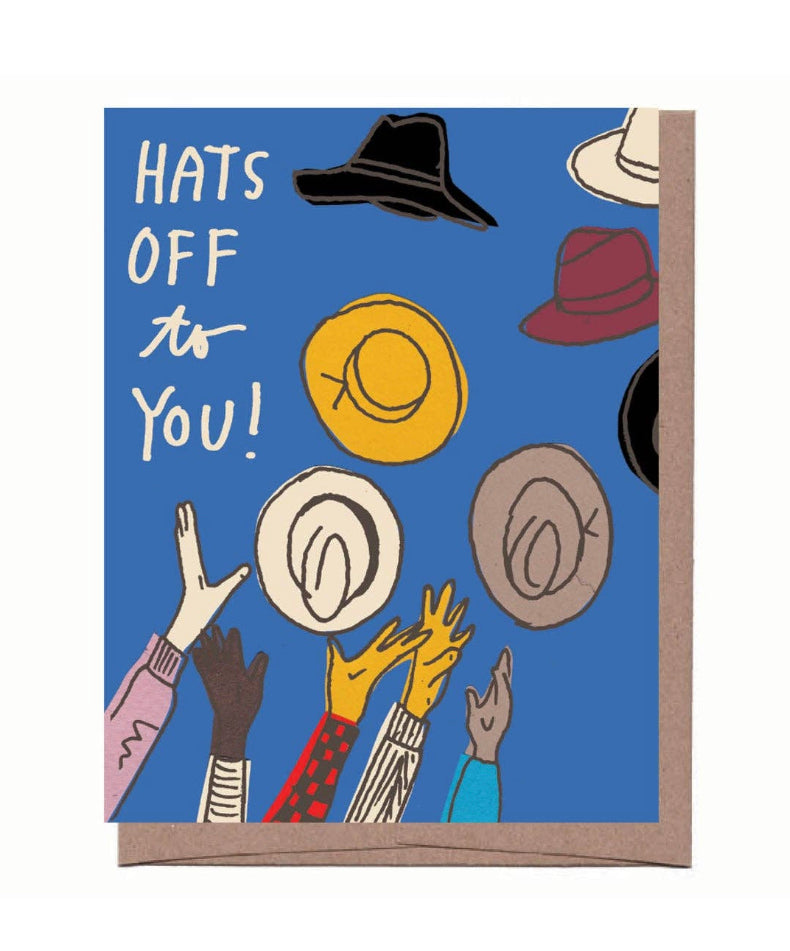 Hats Off Greeting Card