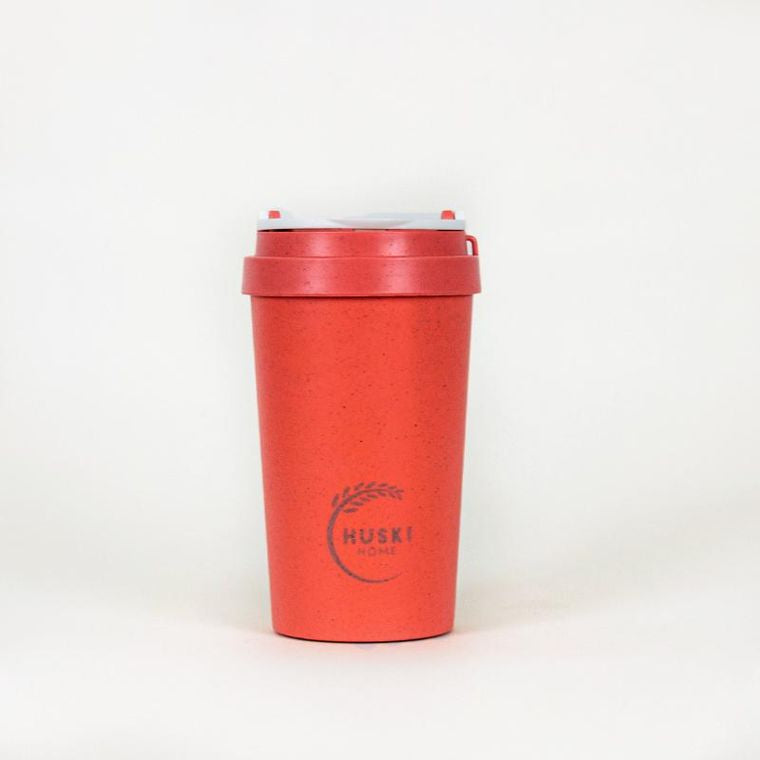 Rice Husk Travel Cup 400ml - Coral