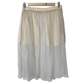 Sheer Beige/Cream Overskirt