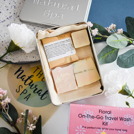 Zero waste Travel Wash Tin Kit - Floral Scent