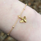 Dainty Bumblebee Bracelet- 14ct Gold Vermeil- 7” Satellite chain