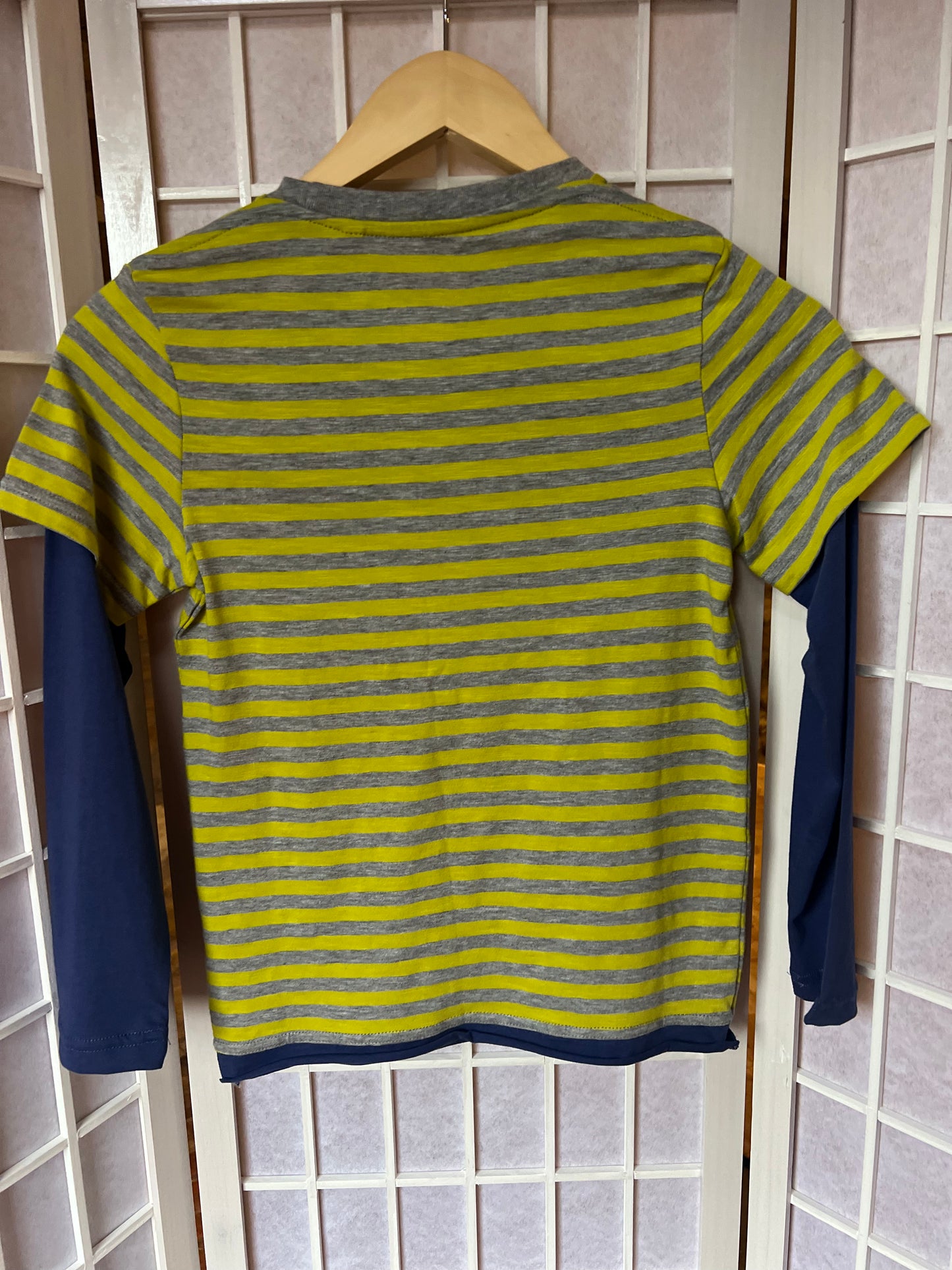 Boden striped long sleeve top Age 7-8