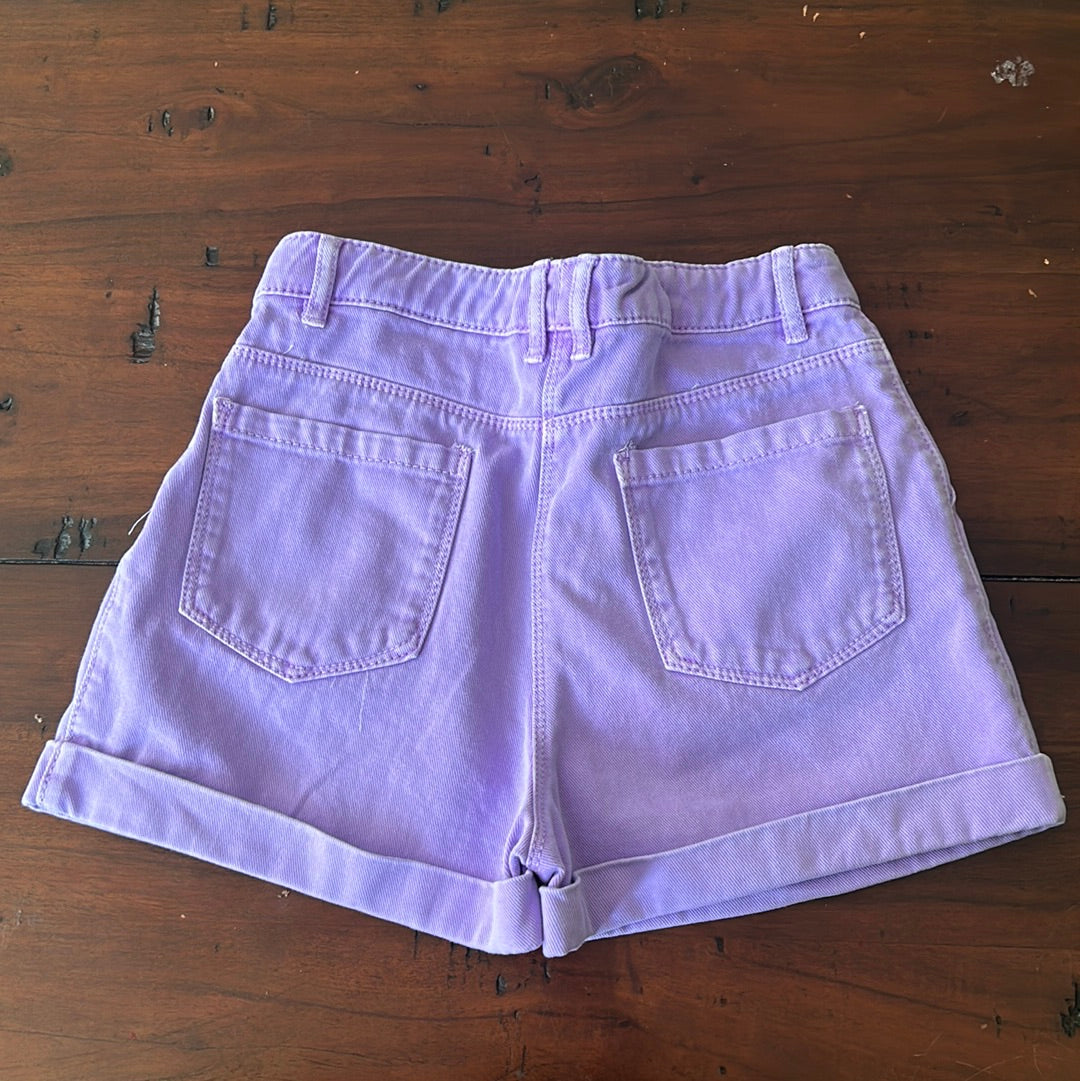 Next purple denim shorts age 10