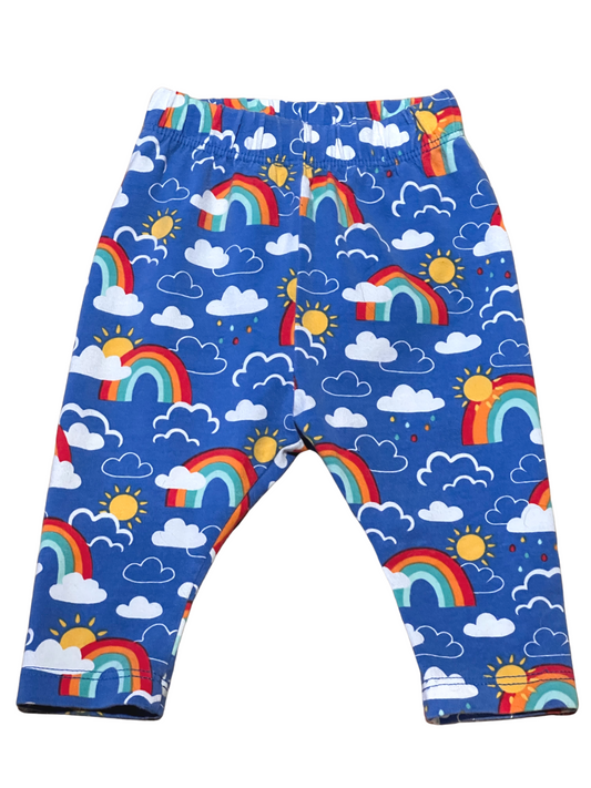 Frugi rainbow leggings Age 0-3 Months