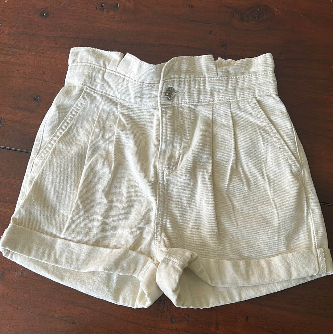 Denim Co cream denim shorts age 9-10