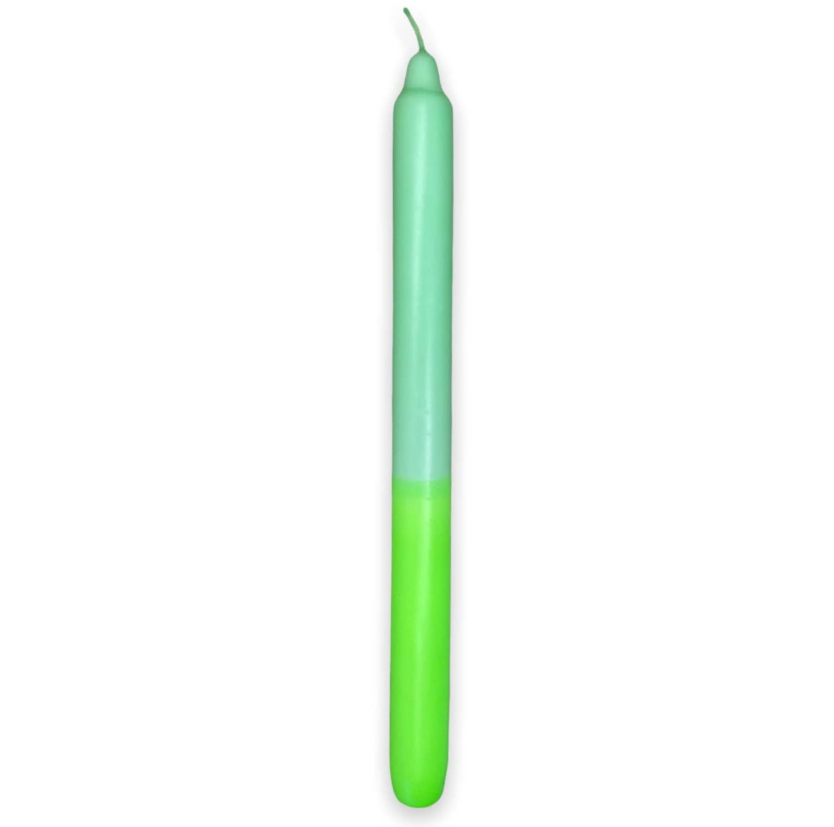 Dipdye Stick Candle 29cm Neon Green And Mint
