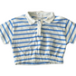 Zara cropped collared striped shirt top size 8 aprox 12/13
