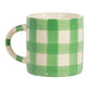 Green Gingham Mug