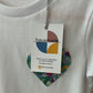 Floral heart pocket handmade T-shirt