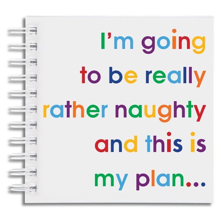 I'm Going To Be Really Rather Naughty Doodle Pad